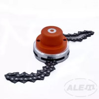 Катушка триммерная с цепями для скашивания мелких деревьев, кустарников