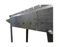 Сборно-разборный мангал Калибр с боковыми полками, стенка 2 мм