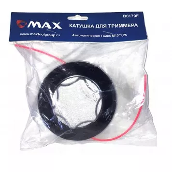 Катушка триммерная (M10х1,25мм, резьба-Л) Dл-до 3мм, Автомат, Высшее качество, кнопка железо