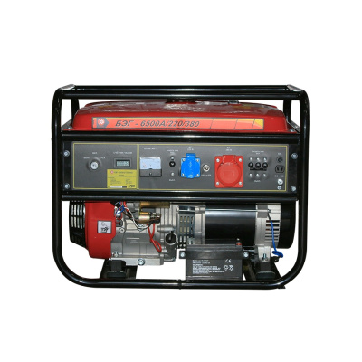 Бензиновый электрогенератор БЭГ-6500А/220/380