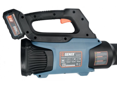Акк. воздуходувка SENIX BLAX2-M1-EU SET, скорость потока 45 м/с (5Ач), 1х4.0Ач, ЗУ