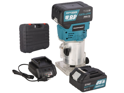 Аккумуляторный бесщеточный фрезер ProfiPower MKDRT-18V