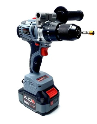 Аккумуляторная дрель бесщеточная ударная ProfiPower MKDHP-18V (Li-ion-2шт, 4.0Ач, 80Нм, 2 скорости, З/У, кейс)