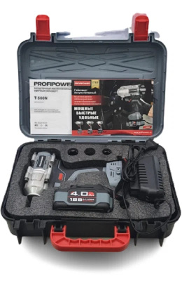 Аккумуляторный бесщеточный ударный гайковерт ProfiPower T-500N