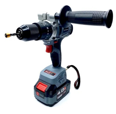 Аккумуляторная дрель бесщеточная ударная ProfiPower MKDHP-18V (Li-ion-2шт, 4.0Ач, 80Нм, 2 скорости, З/У, кейс)