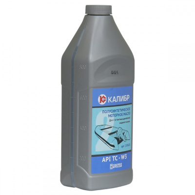 Масло моторное для 2-х тактных двигателей "Калибр" (API TC-W3, п/с, 1л.) лодочное