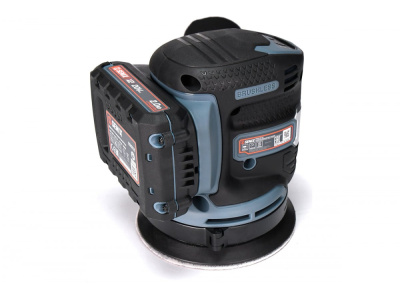 Акк. машина шлифовальная эксцентриковая SENIX PSX2-M1-EU, X2 20V, 125 мм,  1х2.0Ач, зу 2А