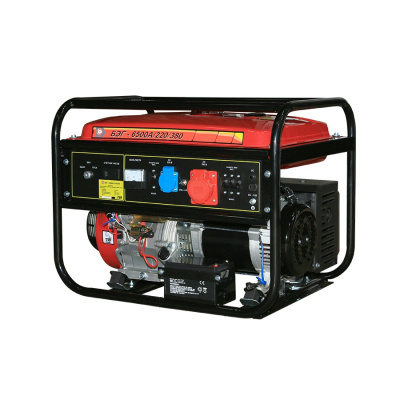 Бензиновый электрогенератор БЭГ-6500А/220/380