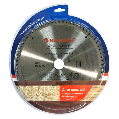 BELMASH 250х3,0/2,0х32ММ 72Т  Диск пильный