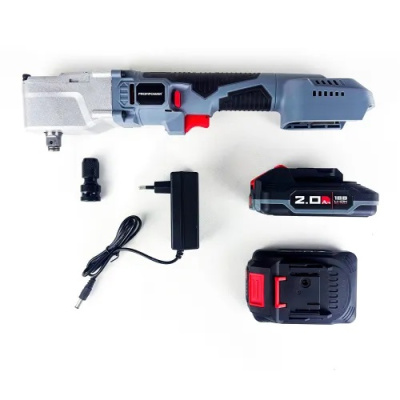 Аккумуляторный бесщеточный угловой гайковерт ProfiPower CNDTW-18B (Li-ion-2шт, 2.0Ач, 440Нм, З/У, в коробке)